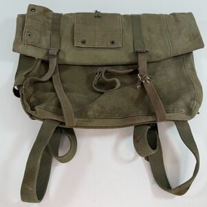 WWII USMC M1941 Haversack Upper Pack Canvas Field Gear Original